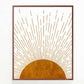 Sun Ray Art Prints Boho Bedroom Wall Decor Minimalist Decor Sun Prints Mid Century Modern Decor Living Room Prints Set of 3 Prints UNFRAMED 11X14INCH