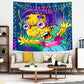 Honweii the Simpsons Tapestry Bart Tapestry Wall Hanging Home Decoration Blacnket for Bedroom(51.1'' X 59.1'' Inches,130*150 Cm)-2