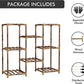 Plant Stand Indoor, Outdoor Wood Plant Stands for Multiple Plants, Tiered Plant Shelf Table Plant Pot Stand for Living Room, Patio, Balcony