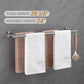 5 Piece Brushed Nickel Bathroom Hardware Set, Includes 24 Inch Double Towel Bar, Modern Bathroom Accessories Kit