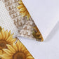 Vinyl Tablecloth Flannel Backed Stain-Resistant PVC Table Cloth Waterproof Oil-Proof Wipeable Indoor/Outdoor Picnic, BBQ and Dining Table Cover(60 X 84 Inch, Sunflower)