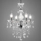 Crystal Chandeliers Clear Acrylic Chandelier Mini 4-Lights Pendant Lighting Modern Hanging Light Fixtures for Girl'S Room,Dining Rooms