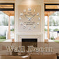 Frameless DIY Wall Clock 3D Mirror Wall Clock Large Mute Wall Stickers for Living Room Bedroom Home Decorations