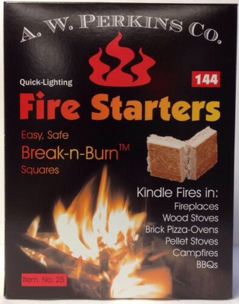 144 Wood Coal Fire Starters Camp Big Green Egg Kamado Bbq Smoker Pit Food Safe