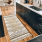 Kitchen Runner Rug 2' X 5', Washable Tufted Cotton Hallway Rugs with Tassels Farmhouse Woven Tribal Geometric Shag Throw Boho Area Rug for Laundry Room/Entryway/Bedroom