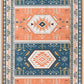 Traditional Tribal Rug Runner 2X 6 Vintage Entryway Runners for Hallways with Rubber Backing Non-Shedding Washable Kitchen Runner Rug for Living Room Bedroom Laundry Room