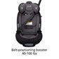 Grow and Go All-In-One Convertible Car Seat,Rear-Facing 5-40 Pounds, Forward-Facing 22-65 Pounds, and Belt-Positioning Booster 40-100 Pounds, Carbon Ink