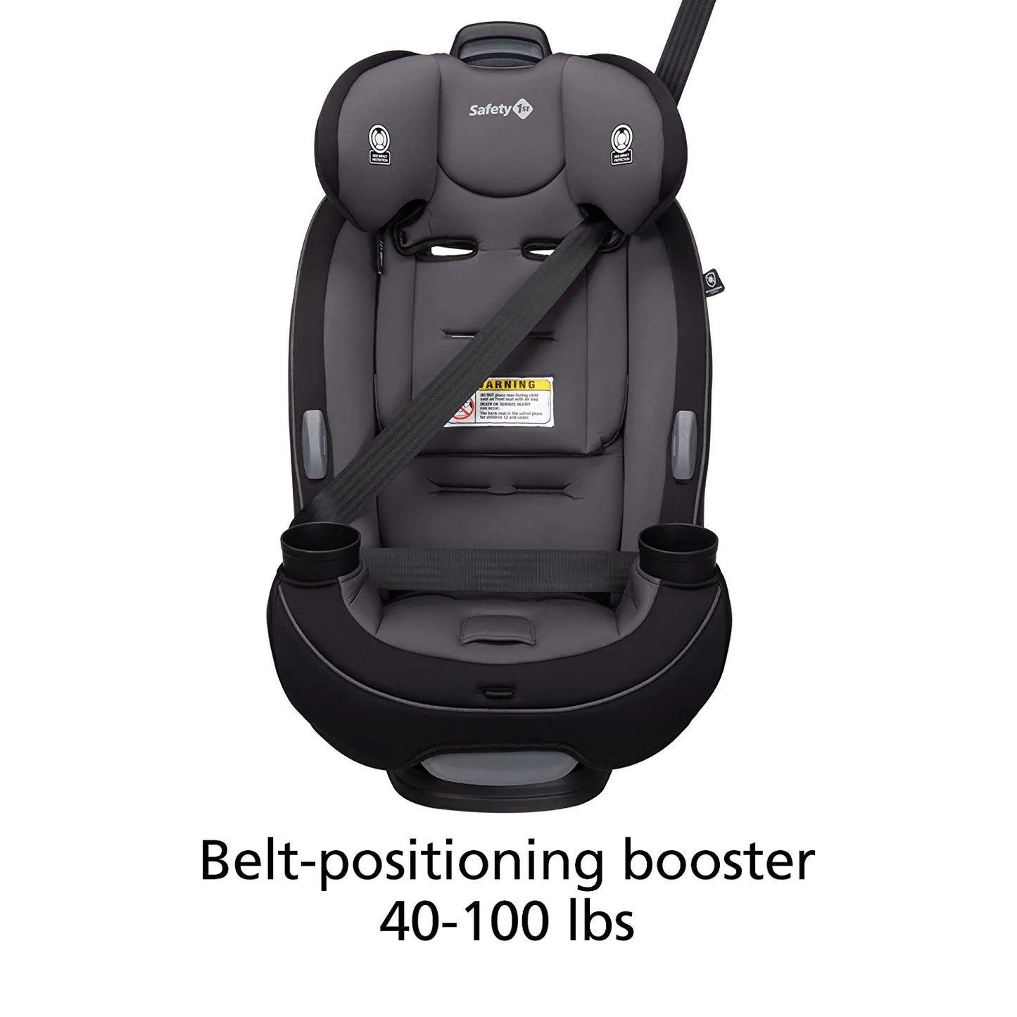Grow and Go All-In-One Convertible Car Seat,Rear-Facing 5-40 Pounds, Forward-Facing 22-65 Pounds, and Belt-Positioning Booster 40-100 Pounds, Carbon Ink