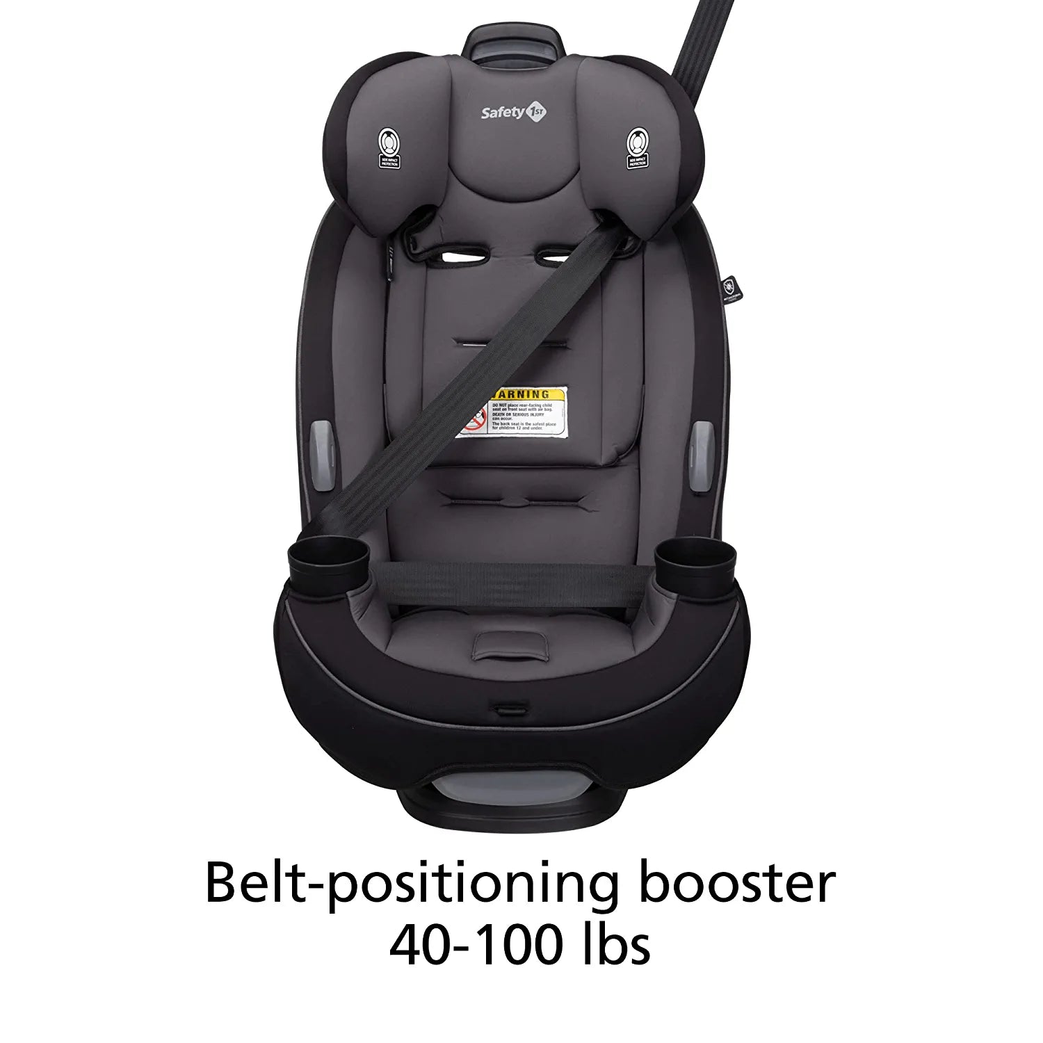 Grow and Go All-In-One Convertible Car Seat,Rear-Facing 5-40 Pounds, Forward-Facing 22-65 Pounds, and Belt-Positioning Booster 40-100 Pounds, Carbon Ink