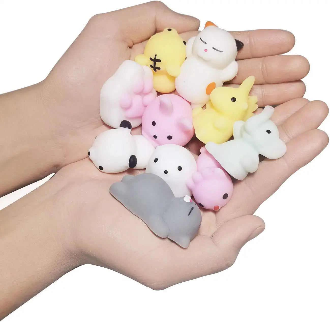 40Pcs Mochi Squishy Toys Bulk, Kids Party Favors Squishies Stress Toys Pack Includes Unicorn and Animals Toy for Kids Boys Girls Class Prize Box Items, Desk Mini Toys for Classroom Rewards