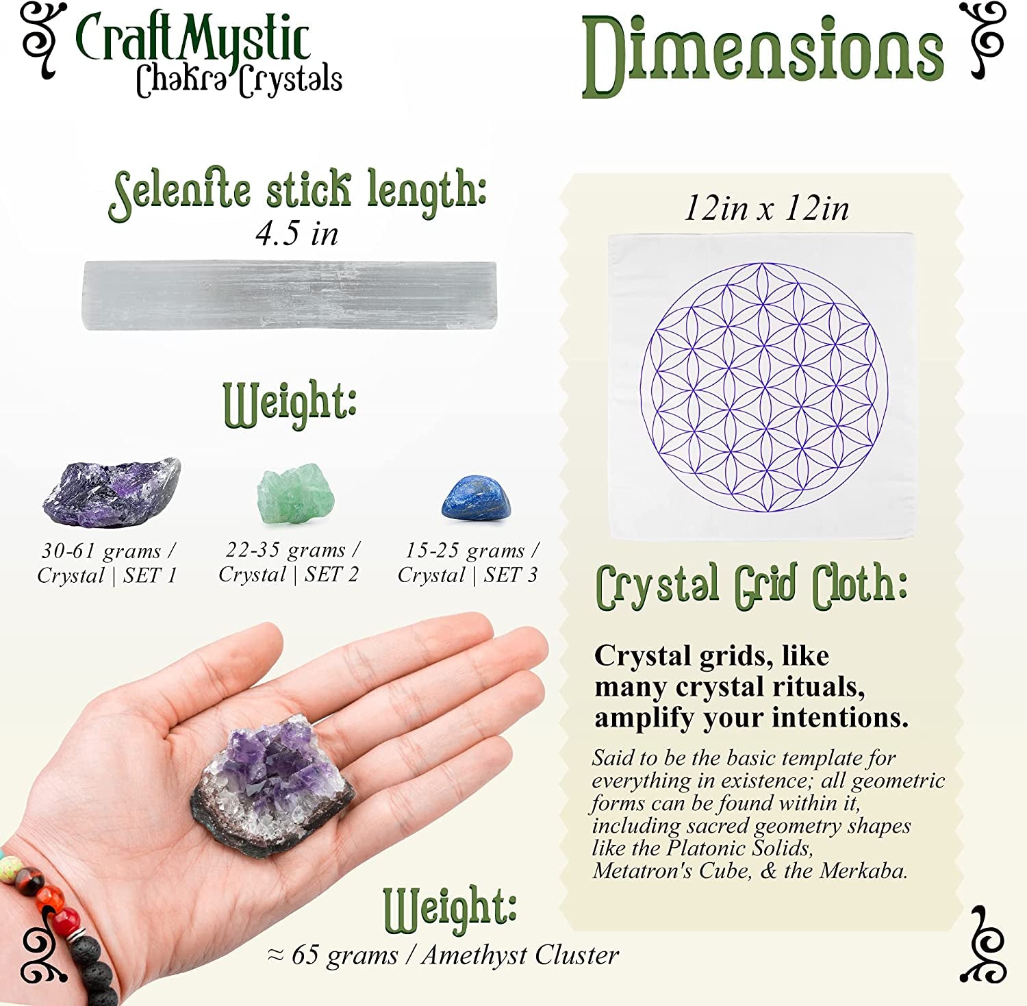 Crystals and Healing Stones for Positive Energy - Bulk Set 33 Real Gemstones and Crystals Raw Rocks Necklace Bracelet - Chakra Crystals for Beginners Manifesting Spiritual Care Witchcraft Accessories