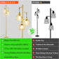 Decorative Gold Floor Lamp,3-Light Farmhouse Floor Lamps for Living Room with Smooth Dimmable ( Adjust Brightness Nightlight ), Modern Style Standing Tall Lamp of Diamond Cage - Bulb Included