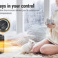 Space Heater, 1500W Electric Heaters Indoor Portable with Thermostat , PTC Fast Heating Ceramic Room Small Heater with Heating and Fan Modes for Bedroom, Office and Indoor Use