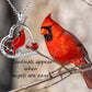 925 Sterling Silver Red Cardinal Necklace I Am Always with You Memorial Pendant Jewelry Gift for Women