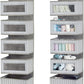 Over the Door Hanging Organizer with 5 Large Pockets - Wall Mount Pantry Storage with Clear PVC Window & 2 Big Metal Hooks for Closet,Bathroom,Nursery,Bedroom,Dorm,Baby Diapers,Kids Toys (Gray)