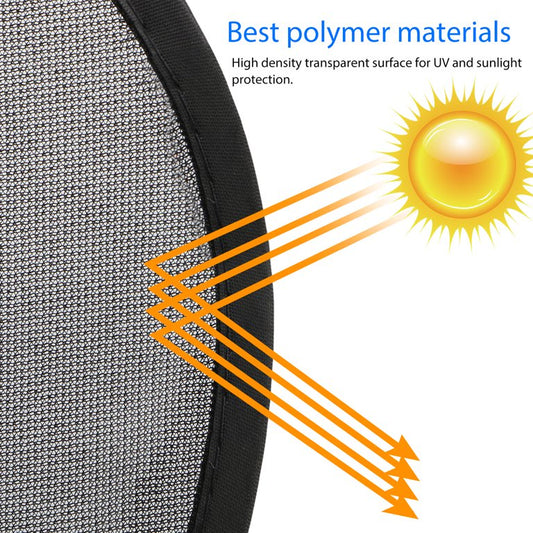 TSV 2pcs Car Rear Side Window Sun Visor, Car Front Window Shade, Baby Window Sun Shades, Sun Glare UV Rays Protection, Mesh Back Window Visor Fit for Vehicle, Truck, SUV, Auto