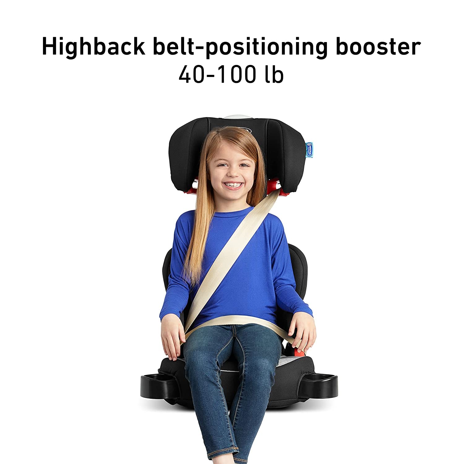 Turbobooster Highback Booster Seat, Glacier