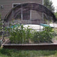 Cerbior 30% UV Sunblock Shade Cloth Cover for Garden Plants Black Greenhouse