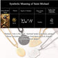 U7 St. Michael Medal for Men Women Stainless Steel 18K Gold Plated Biblical Archangel Pendant Round/Oval/Shield Patron Saint Christopher/Michael Necklaces with 22" Box Chain