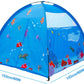 Homfu Kids Play Tent Outdoor Boys Indoor Playhouse for Children Tents Toddler Girls Gift Game Play Housetoys (Blue)