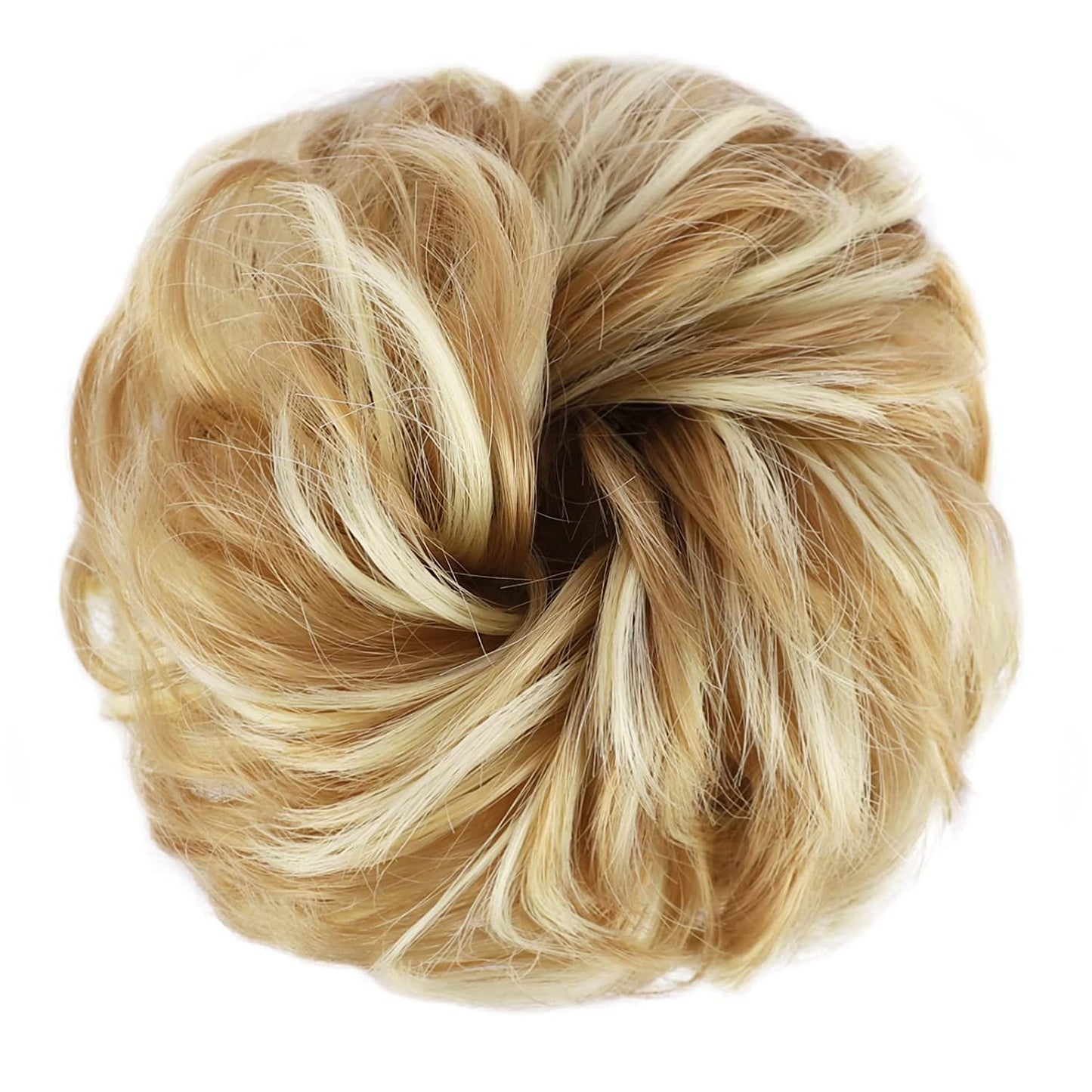 1PCS Messy Hair Bun Hair Scrunchies Extension Curly Wavy Messy Synthetic Chignon for Women Updo Hairpiece
