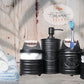 Autumn Alley Glass & Black Farmhouse Bathroom Accessories Set- 4 Pieces