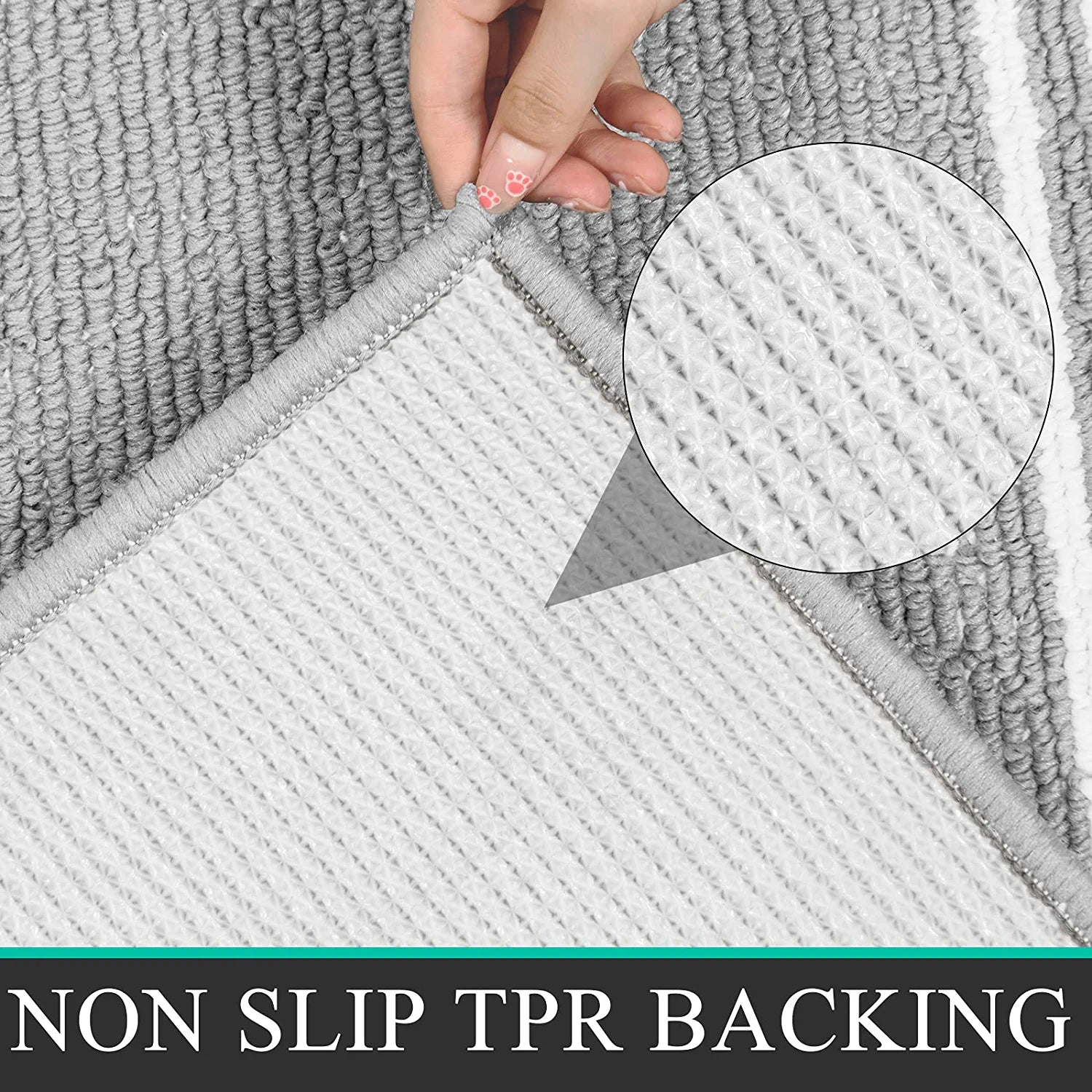 Indoor Doormat Runner Rug for Hallway 20"X59" Long Kitchen Rug Runner Non Slip Absorbent Mud Trapper Mats Washable Rug Runner Indoor Area Rug Runner for Kitchen Hallway Entryway