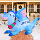 6 FT Long Christmas Inflatable Dragon, Blow up Lighted Inflatables Blue Dragon with Snowflake for Christmas Party Indoor, Outdoor, Yard, Garden, Lawn Winter Decorations