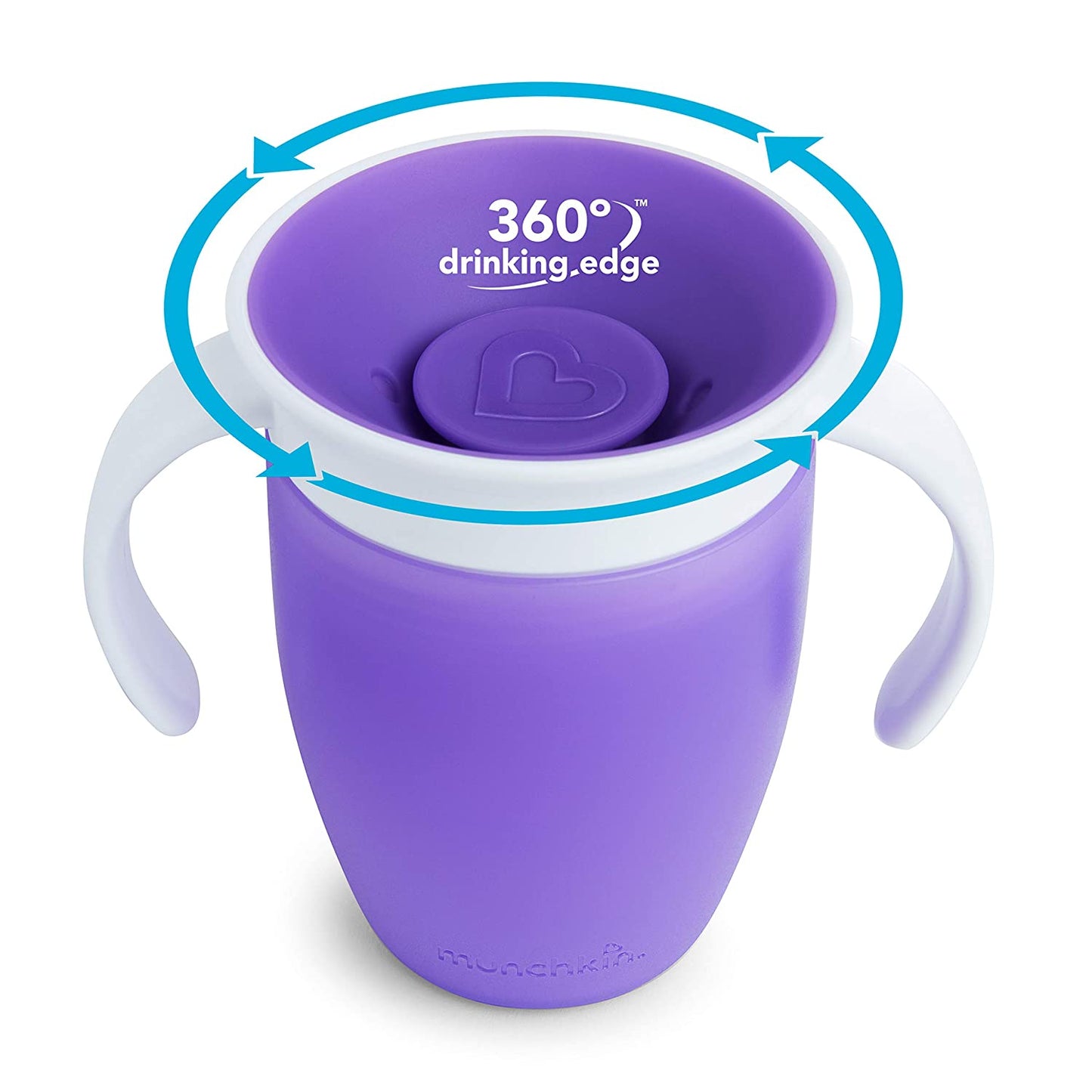 Miracle 360 Trainer Cup, Pink/Purple, 7 Oz, 2 Count