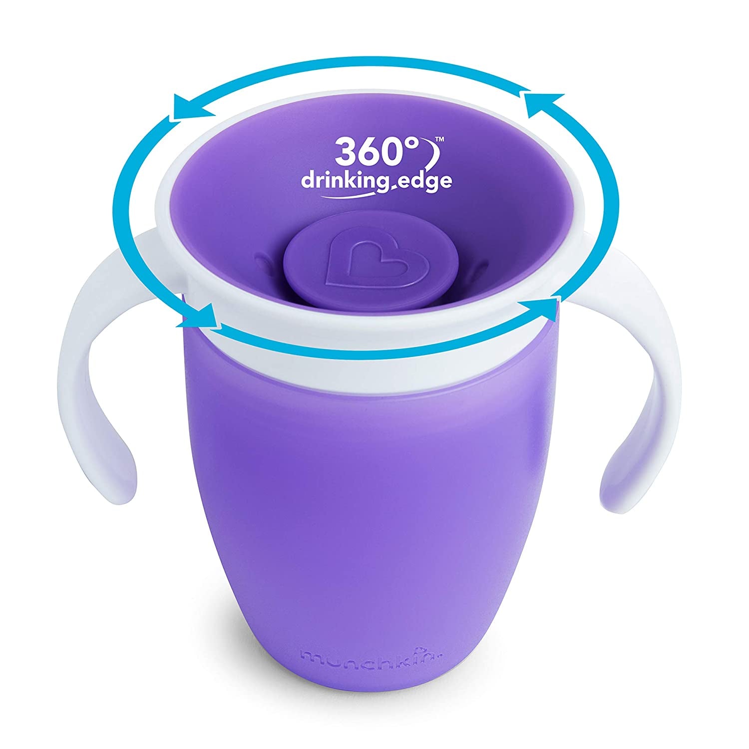 Miracle 360 Trainer Cup, Pink/Purple, 7 Oz, 2 Count