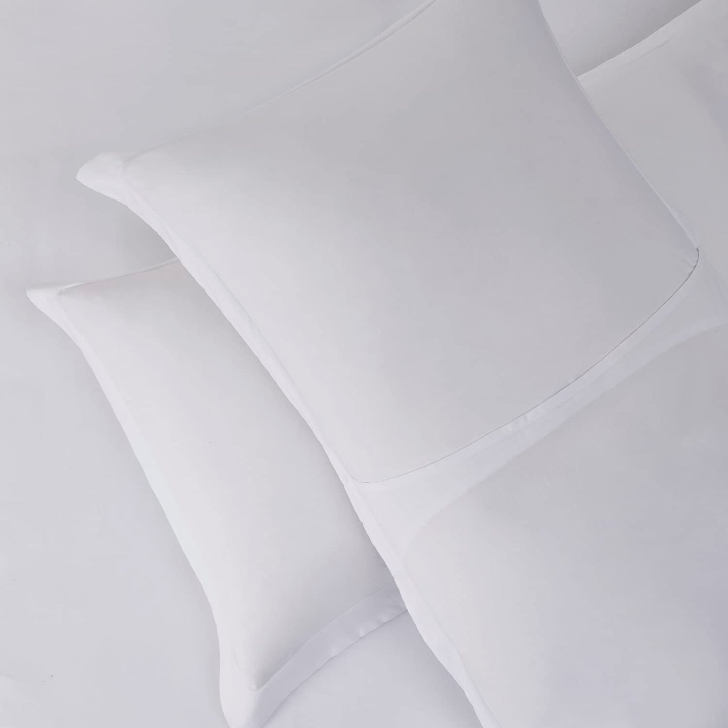 Nestl White Duvet Cover Queen Size - Soft Queen Duvet Cover Set, 3 Piece Double Brushed Queen Size Duvet Covers with Button Closure, 1 Duvet Cover 90X90 Inches and 2 Pillow Shams