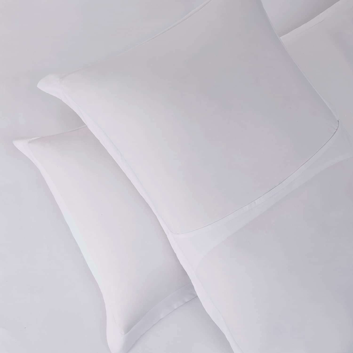 Nestl White Duvet Cover Queen Size - Soft Queen Duvet Cover Set, 3 Piece Double Brushed Queen Size Duvet Covers with Button Closure, 1 Duvet Cover 90X90 Inches and 2 Pillow Shams