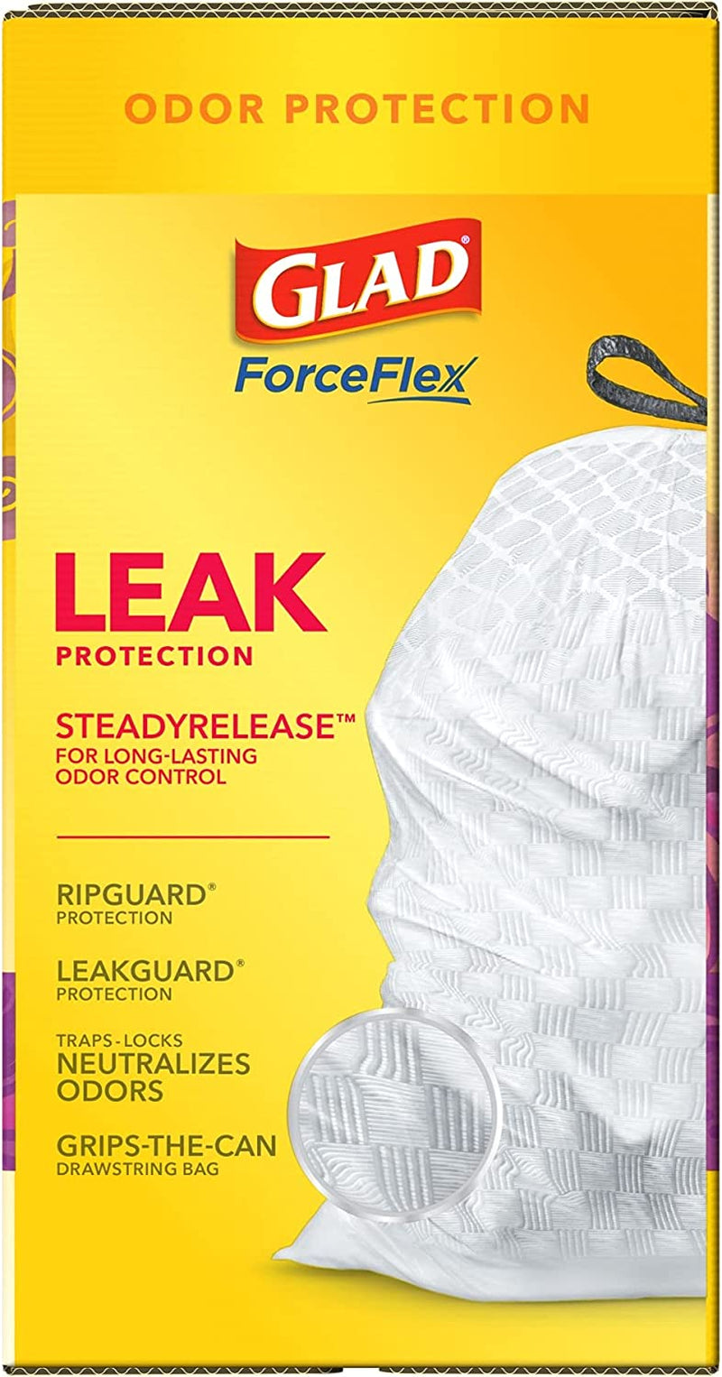 Trash & Food Storage Forceflex Protection Series Tall Trash Bags, 13 Gal, Gain Moonlight Breeze with Febreze, 110 Ct (Package May Vary)