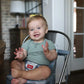 Easy Go Safety Lightweight High Chair Booster Seat, Great for Travel, Blue