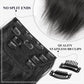 Black Hair Extension for Women Natural Synthetic Clip in Hair Extensions 4PCS Thick Hairpieces Double Weft