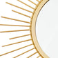 3 Pack Gold Mirrors for Wall Metal Sunburst Wall Mirrors Home Décor Decorative Hanging Wall Art for Living Room Bedroom Entryway