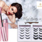 Updated 3D 6D Magnetic Eyelashes with Eyeliner Kit- 2 Tubes of Magnetic Eyeliner & 10 Pairs Magnetic Eyelashes Kit-With Natural Look & Reusable False Lashes -No Glue Need