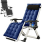ABORON Zero Gravity Chair, Lawn Recliner, Reclining Patio Lounger Chair, Folding Portable Chaise, with Soft Cushion, Cup Holder, Adjustable Headrest