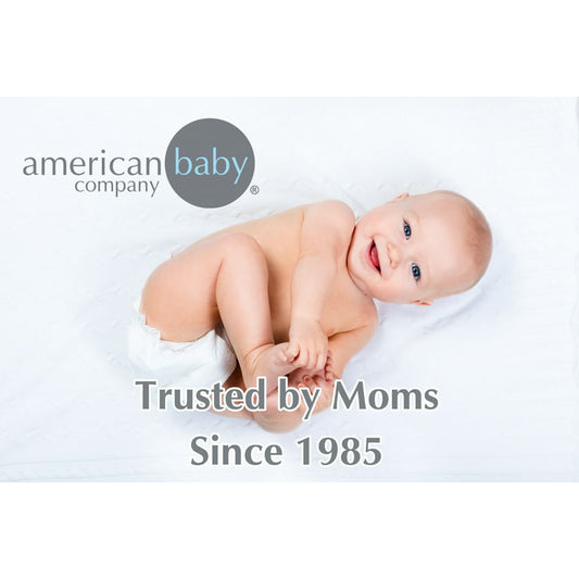 American Baby Company Waterproof Fitted Pack N Play Playard Protective Mattress Pad Cover, White, for Boys and Girls