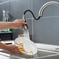 Kitchen Faucet Sprayer Head Replacement - Pull down Faucet Spray Head, Pull Out Faucet Sprayer Nozzle, 3 Function Kitchen Tap Spray Spout Part, Only for G1/2 Connector, Brushed Nickel