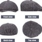 2 Pack Newsboy Hats for Men Classic 8 Panel Wool Blend Gatsby Ivy Hat