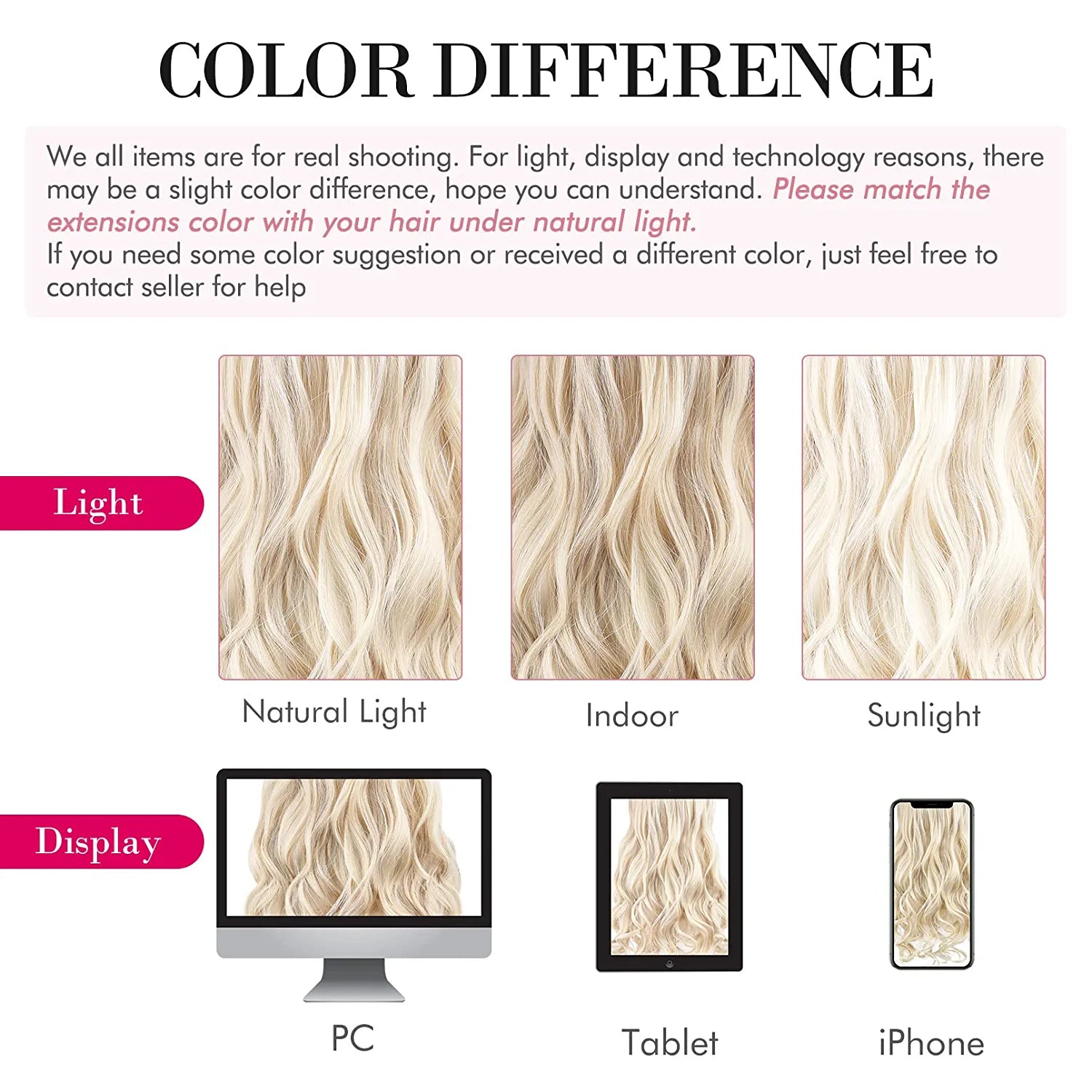 REECHO Invisible Wire Hair Extensions with Transparent Headband Adjustable Size Removable Secure Clips in Curly Wavy Secret Hairpiece for Women 20 Inch - Light Blonde