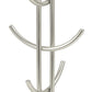 Euro Large 8 Holder, Mug Tree, Mugs & Tea Cup Storage Rack, Coffee Counter Bar Accessory & Kitchen Countertop Organizer, Satin Nickel