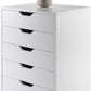 Halifax Storage/Organization, 5 Drawer, White