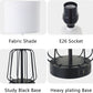 Touch Control Table Lamp Set of 2, Farmhouse Black Cage Bedside Lamps with 2 USB Ports and Outlets,3-Way Dimmable Nightstand Lamps for Reading, Bedroom, Living Room(Bulbs Included)