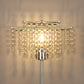 Double-Layer Lampshade Crystal Floor Lamp for Bedroom Modern Floor Lamp for Living Room,Elegant Standing Lamp,61.57" Tall Pole Lamp,Suitable for Bedroom,Living Room,Office,6W LED Bulb Included,Silver
