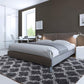 Luxury Shag Area Rug Modern Indoor Plush Fluffy Rugs, Extra Soft and Comfy Carpet, Geometric Moroccan Rugs for Bedroom Living Room Girls Nursery Kids Home 4X6 Feet Dark Grey/White