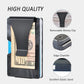 Metal Wallets for Men with Money Clip - Slim Minimalist Aluminum Wallet Credit Card Holder RFID Blocking(Cd Raised Grain, Black)