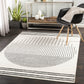 Mark&Day Area Rugs, 5X7 Neerbosch Modern Light Gray Area Rug, Gray / Black / White Carpet for Living Room, Bedroom or Kitchen (5' X 7')
