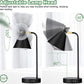 Industrial 3 Way Dimmable Touch Control Desk Lamp with 2 USB Ports & AC Outlet Bedside Nightstand Reading Lamp Flexible Head Farmhouse Black Table Lamp for Office Bedroom Living Room Bulb Included